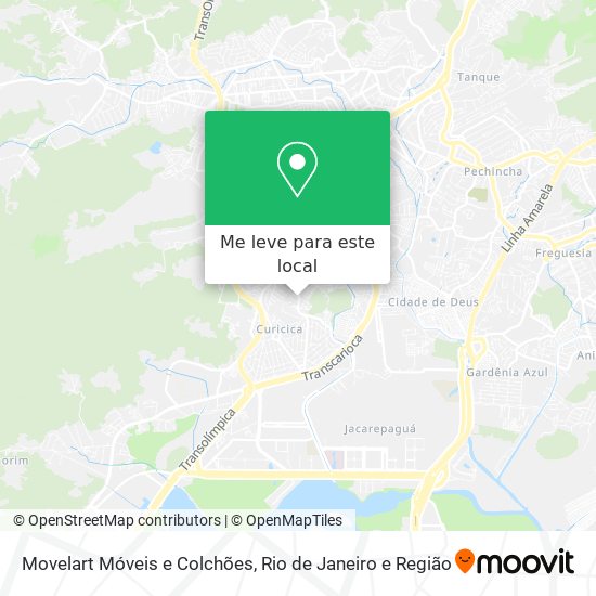 Movelart Móveis e Colchões mapa