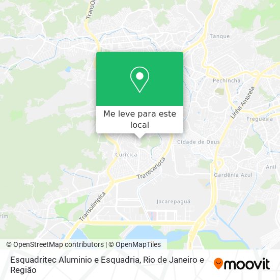 Esquadritec Aluminio e Esquadria mapa