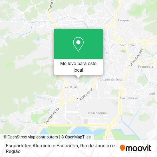 Esquadritec Aluminio e Esquadria mapa