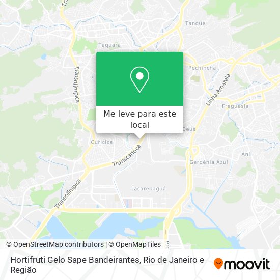 Hortifruti Gelo Sape Bandeirantes mapa