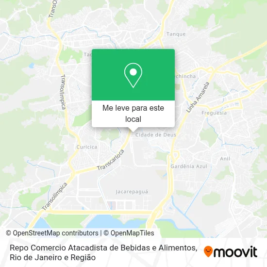 Repo Comercio Atacadista de Bebidas e Alimentos mapa