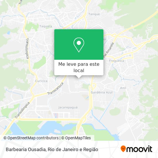 Barbearia Ousadia mapa