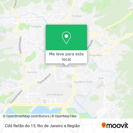 Cdd Retão do 15 mapa