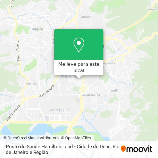 Posto de Saúde Hamilton Land - Cidade de Deus mapa