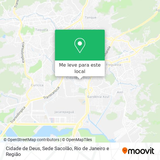 Cidade de Deus, Sede Sacolão mapa
