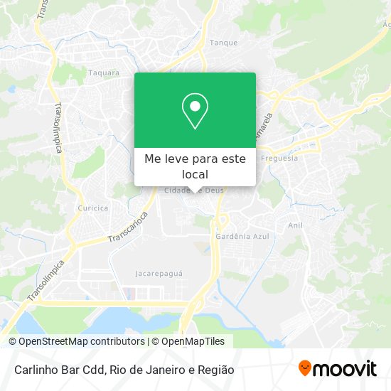 Carlinho Bar Cdd mapa