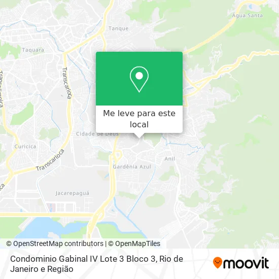 Condominio Gabinal IV Lote 3 Bloco 3 mapa