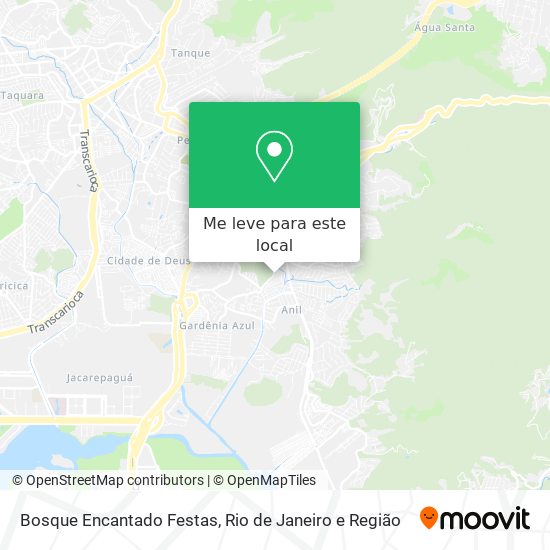 Bosque Encantado Festas mapa