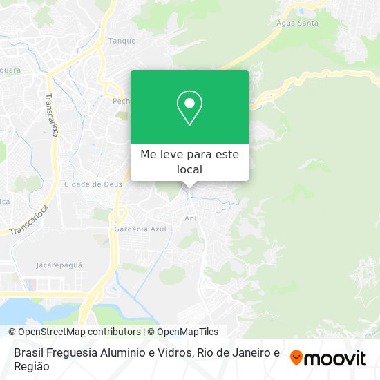 Brasil Freguesia Aluminio e Vidros mapa
