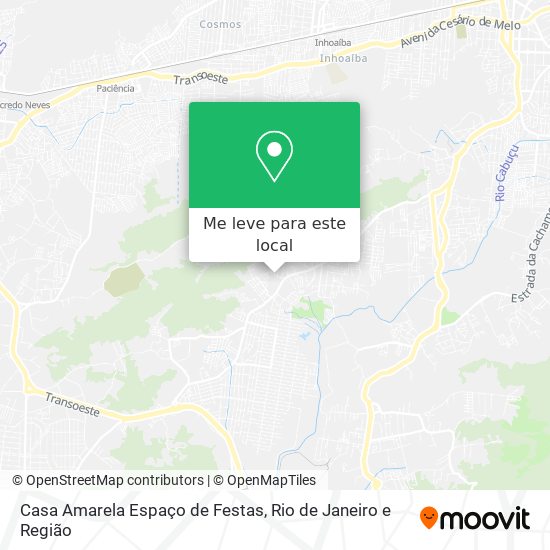 Casa Amarela Espaço de Festas mapa