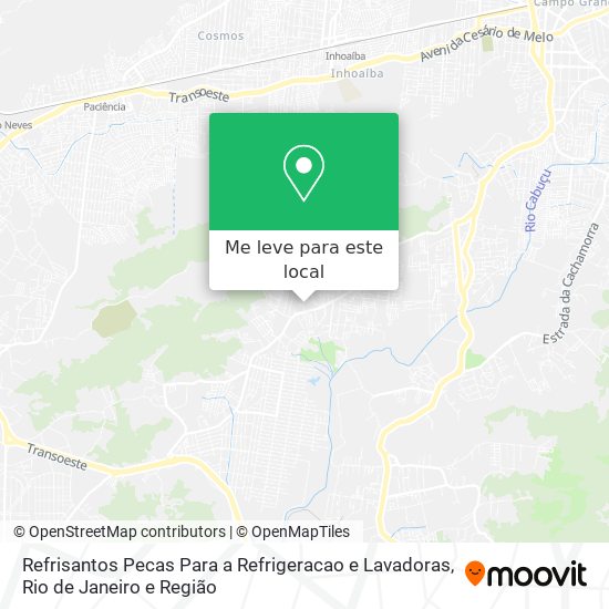 Refrisantos Pecas Para a Refrigeracao e Lavadoras mapa