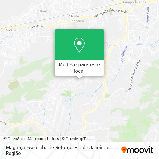 Magarça Escolinha de Reforço mapa