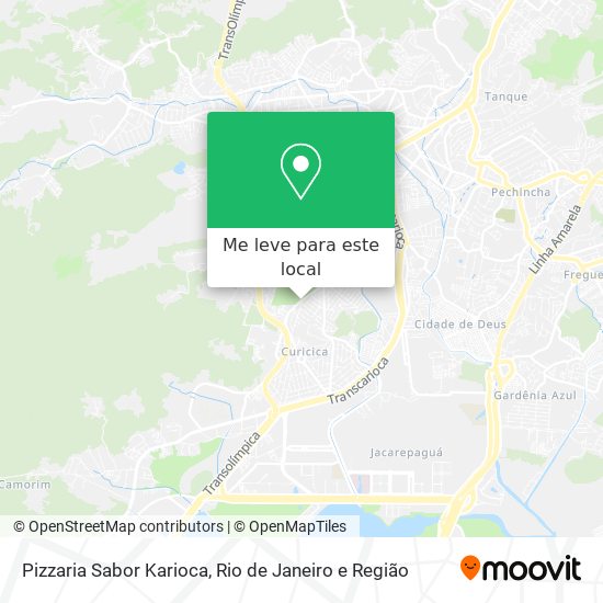 Pizzaria Sabor Karioca mapa