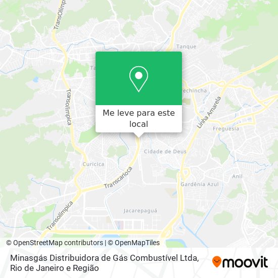 Minasgás Distribuidora de Gás Combustível Ltda mapa