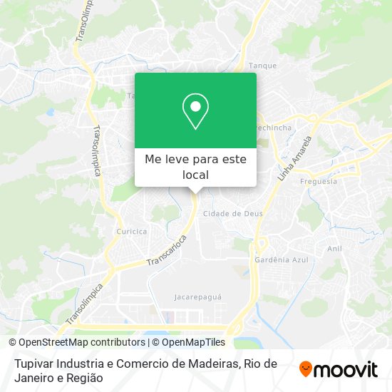 Tupivar Industria e Comercio de Madeiras mapa