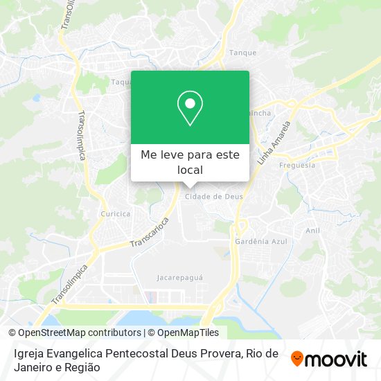 Igreja Evangelica Pentecostal Deus Provera mapa