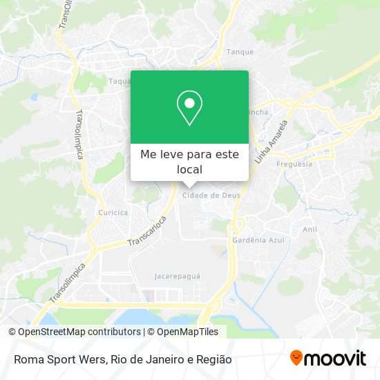 Roma Sport Wers mapa
