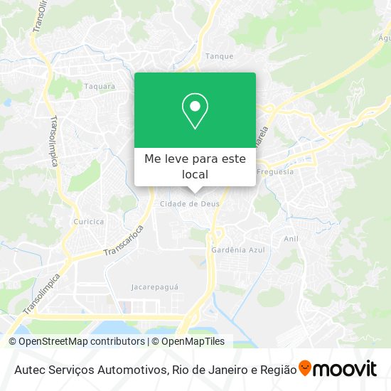 Autec Serviços Automotivos mapa