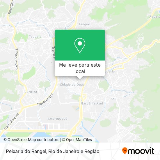Peixaria do Rangel mapa