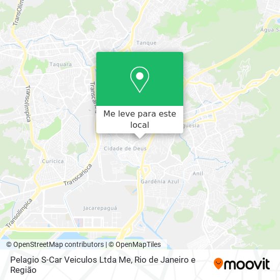 Pelagio S-Car Veiculos Ltda Me mapa