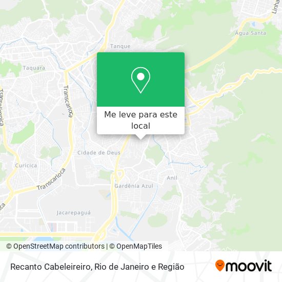 Recanto Cabeleireiro mapa
