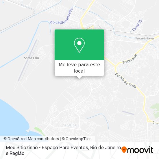 Meu Sitiozinho - Espaço Para Eventos mapa
