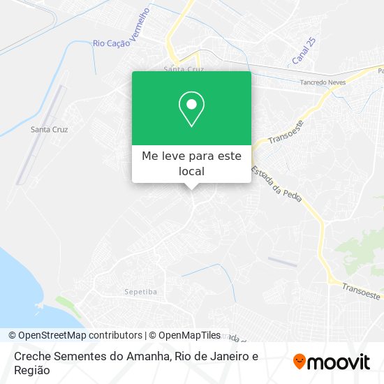 Creche Sementes do Amanha mapa