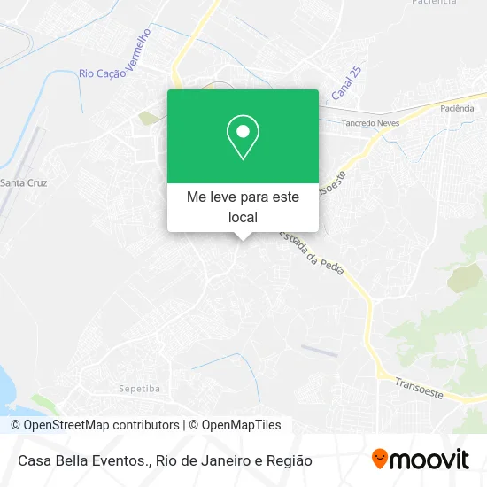 Casa Bella Eventos. mapa
