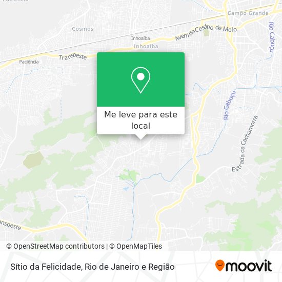 Sítio da Felicidade mapa