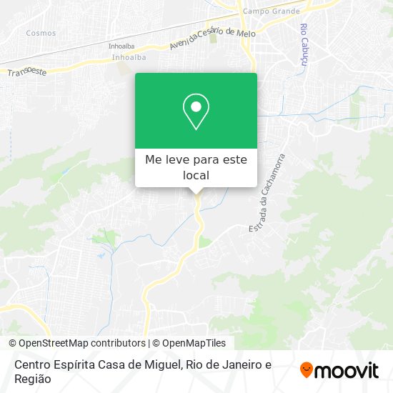 Centro Espírita Casa de Miguel mapa