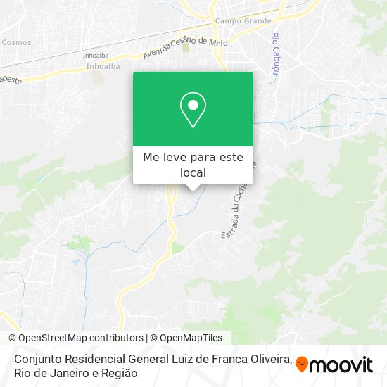 Conjunto Residencial General Luiz de Franca Oliveira mapa