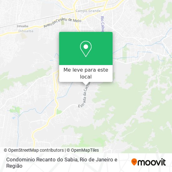 Condominio Recanto do Sabia mapa