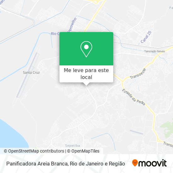Panificadora Areia Branca mapa