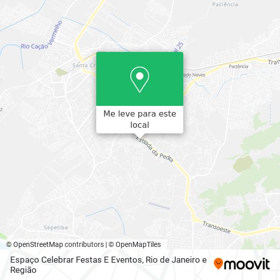 Espaço Celebrar Festas E Eventos mapa