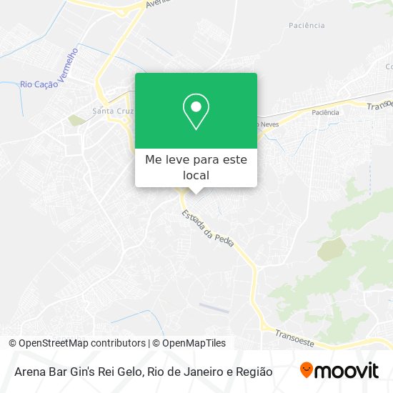 Arena Bar Gin's Rei Gelo mapa