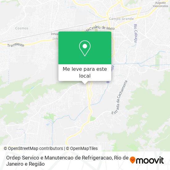 Ordep Servico e Manutencao de Refrigeracao mapa
