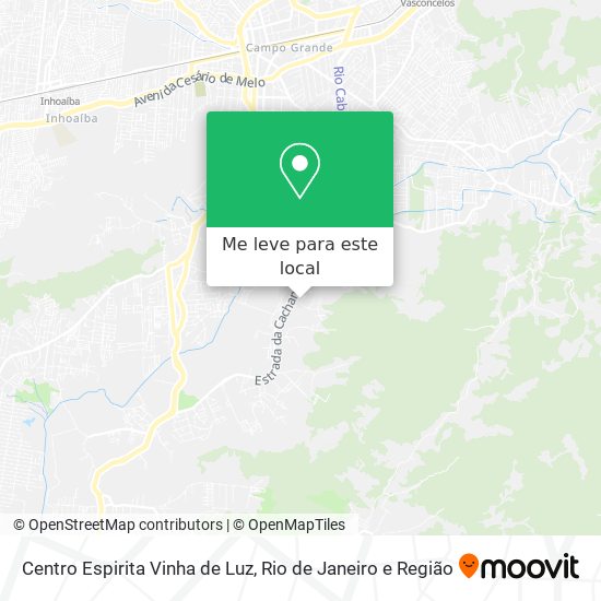Centro Espirita Vinha de Luz mapa