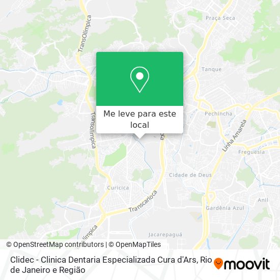 Clidec - Clinica Dentaria Especializada Cura d'Ars mapa