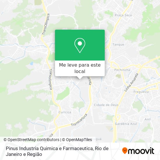 Pinus Industria Quimica e Farmaceutica mapa