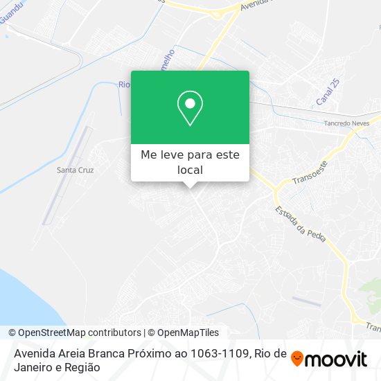 Avenida Areia Branca Próximo ao 1063-1109 mapa