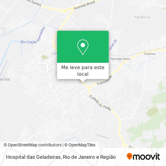 Hospital das Geladeiras mapa