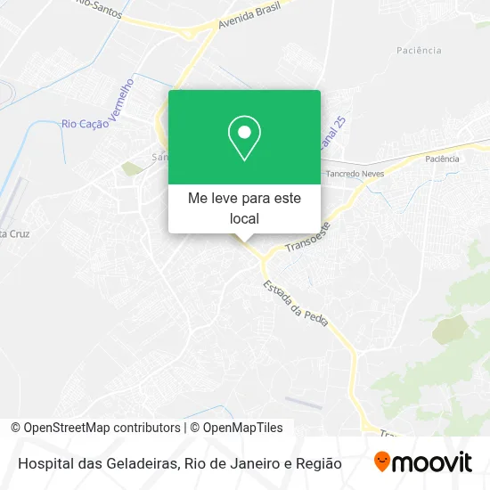 Hospital das Geladeiras mapa