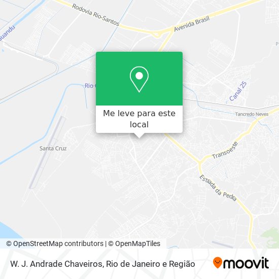W. J. Andrade Chaveiros mapa