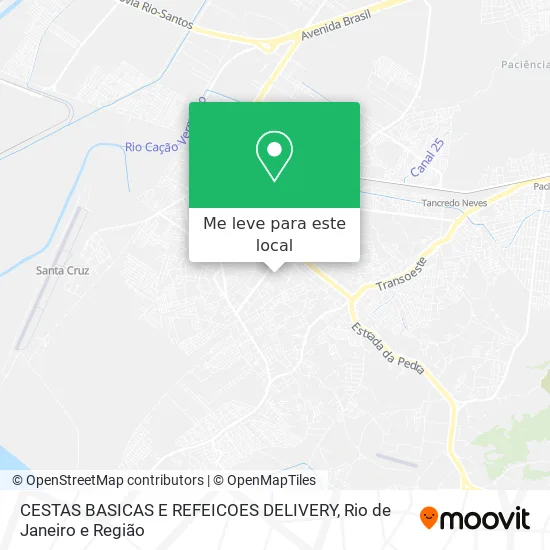 CESTAS BASICAS E REFEICOES DELIVERY mapa