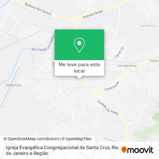 Igreja Evangélica Congregacional de Santa Cruz mapa