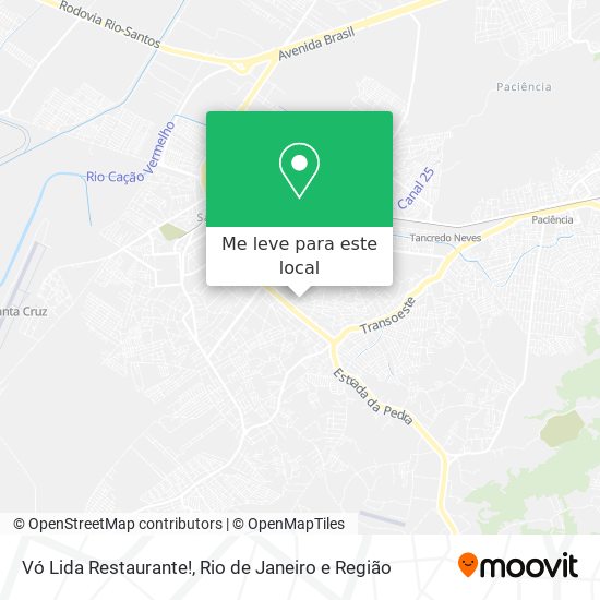 Vó Lida Restaurante! mapa