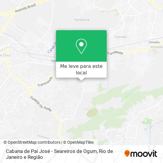 Cabana de Pai José - Seareiros de Ogum mapa