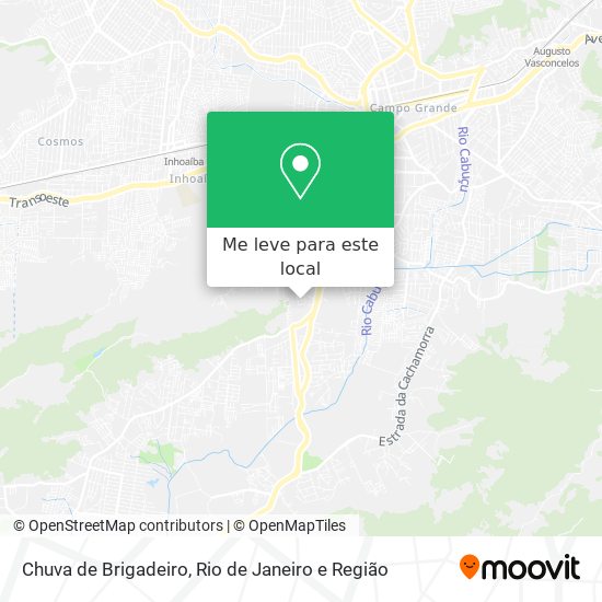 Chuva de Brigadeiro mapa