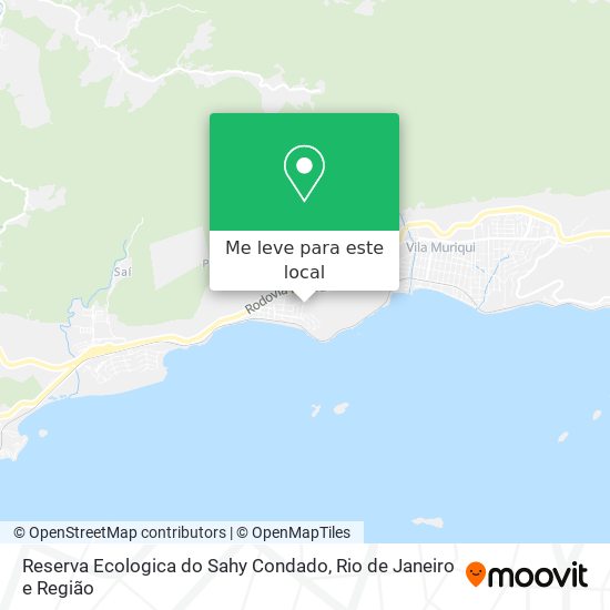 Reserva Ecologica do Sahy Condado mapa