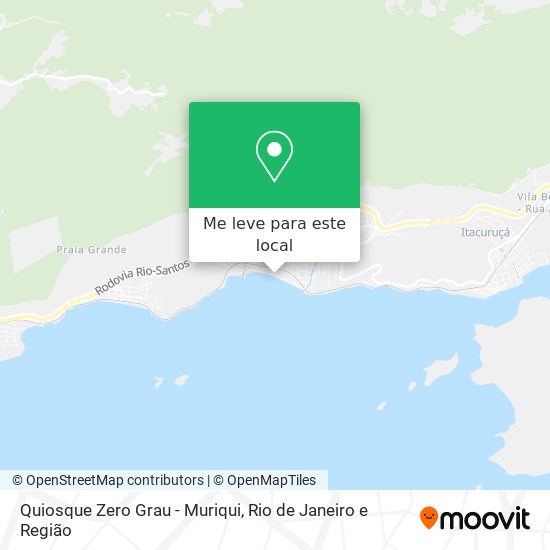 Quiosque Zero Grau - Muriqui mapa